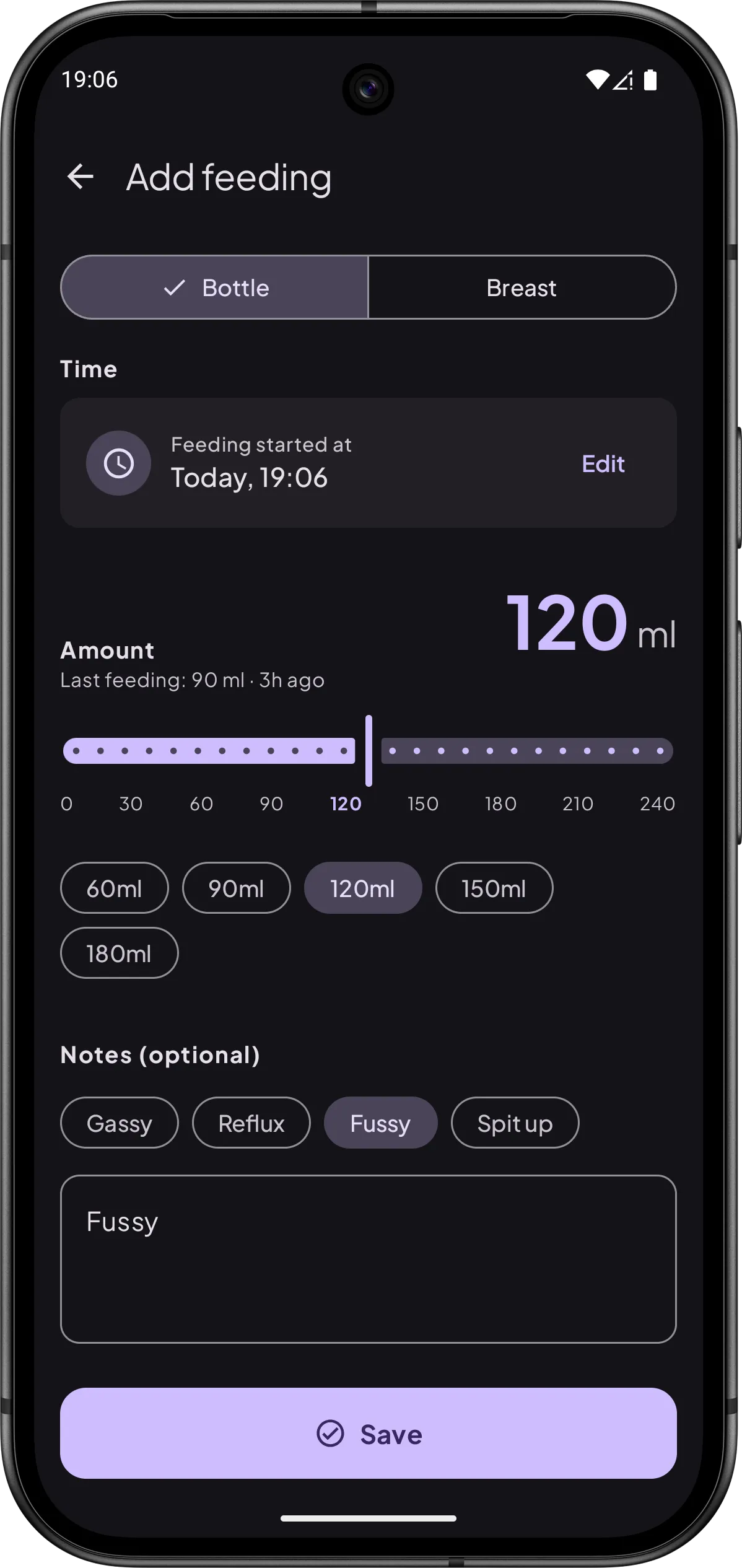NextSip feed timeline on Android in dark theme