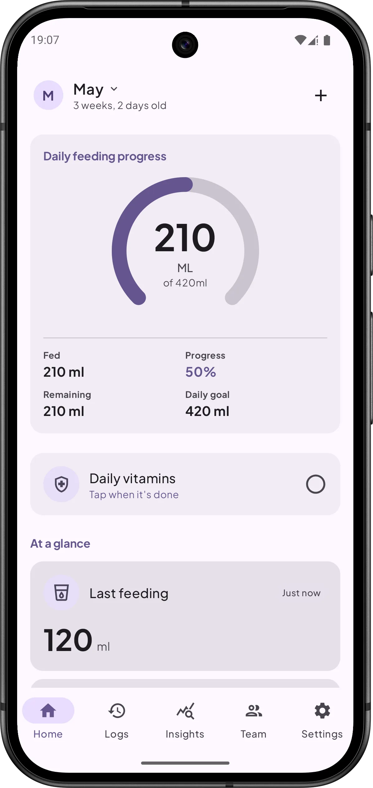 NextSip feed timeline on Android in light theme